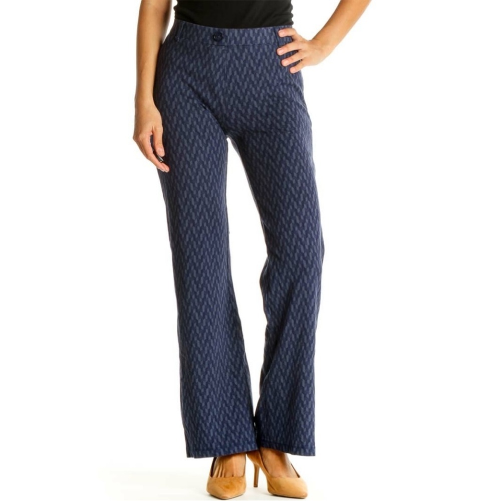 Betabrand Geo Print Bootcut Yoga Dress Pant